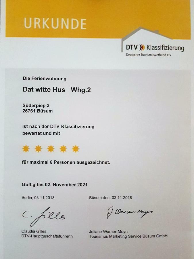 Ferienwohnung Dat Witte Hus 2 Büsum Kültér fotó
